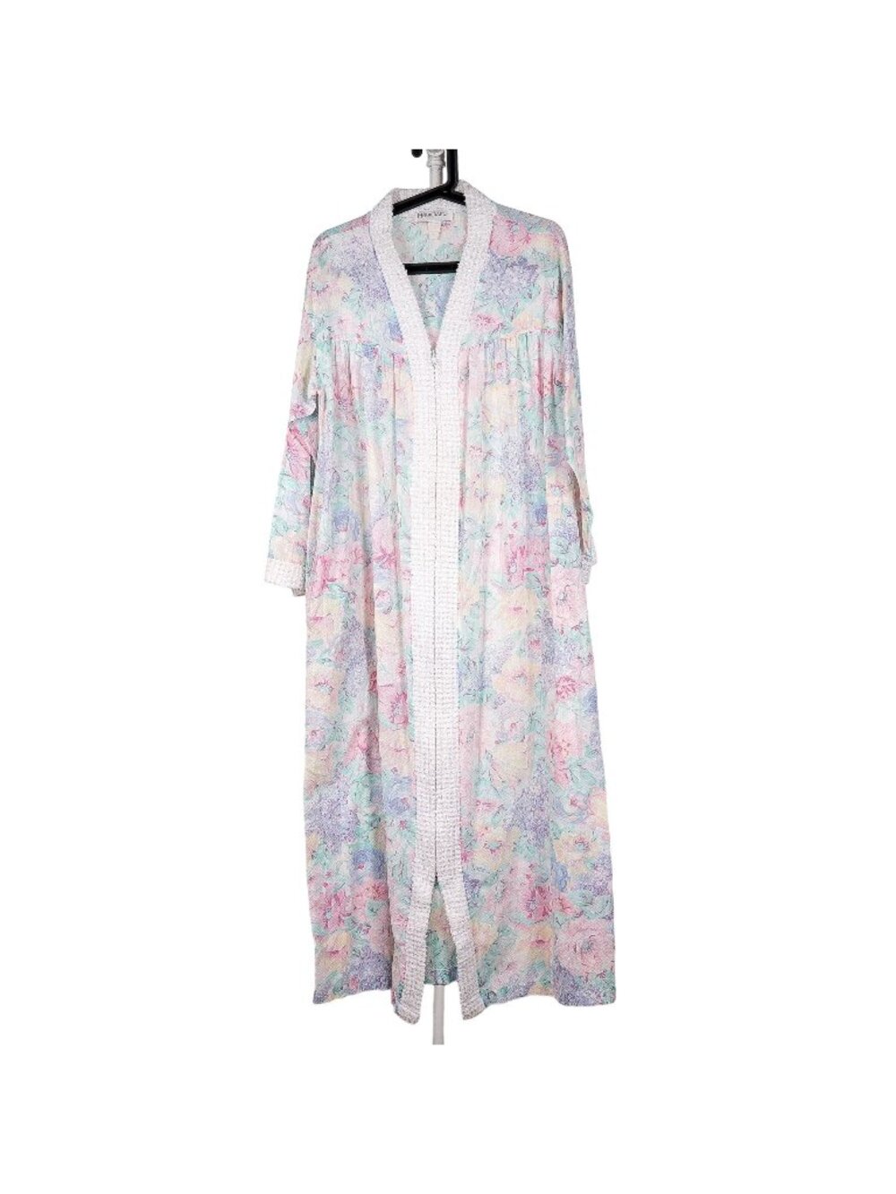 Floral VTG Robe Womens S Full Zip Grammacore Sweet USA Thin Cotton Herbcraft